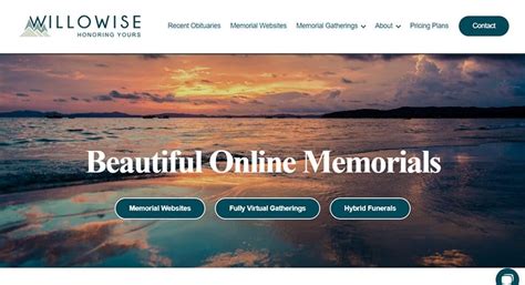 Create an Online Memorial & Share Memories.